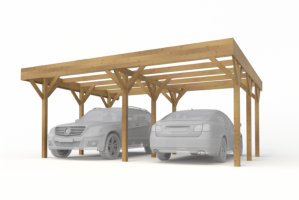 Doppelcarport 2 Autos 512x598 cm